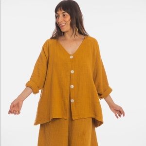 Myrah Penaloza Golden Chain" Jacket Turmeric